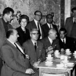 25 – Delegazione italiana al congresso del Labour Party nel 1958. (riconoscibili da sinistra Seniga, Doris Heffer, Ugoberto Alfassio Grimaldi, Antonio Landolfi, Eric Heffer